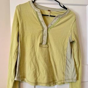 Free People waffle Henley